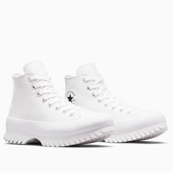 Converse White Genuine Leather Chuck Taylor All Star Lugged 2.0 - Picture 7 of 8